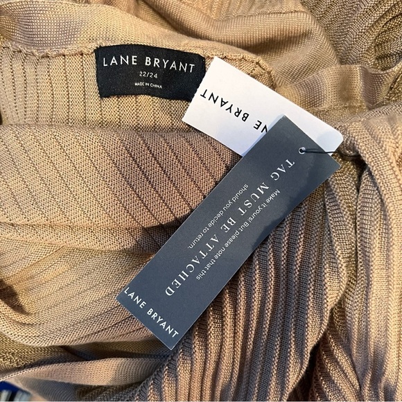 Lane Bryant Tan Long Sleeve Maxi Knit Dress NWT - Picture 5 of 6
